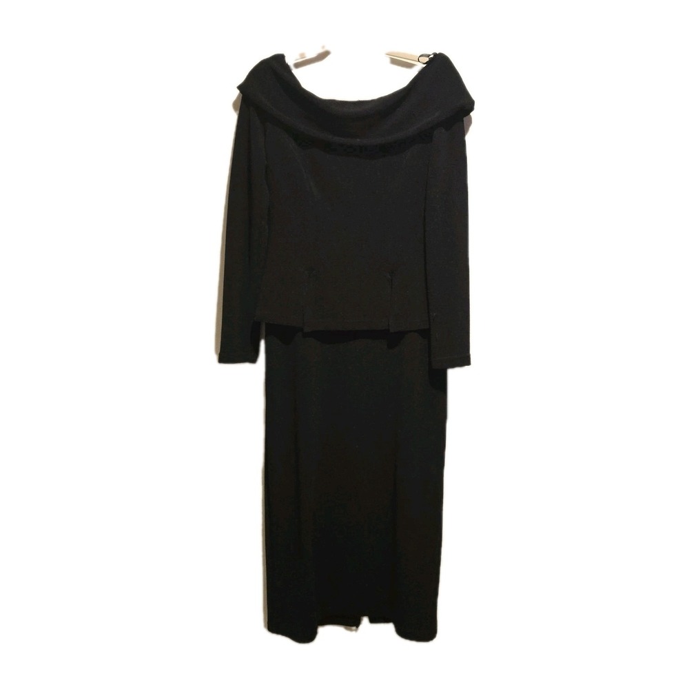 Vintage Nicole Studio New York Women's Size 12 Black Dress USA‎ Made
